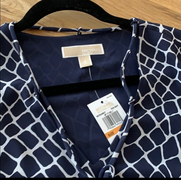 NWT! MK Navy Print Dress - Picture 6 of 6